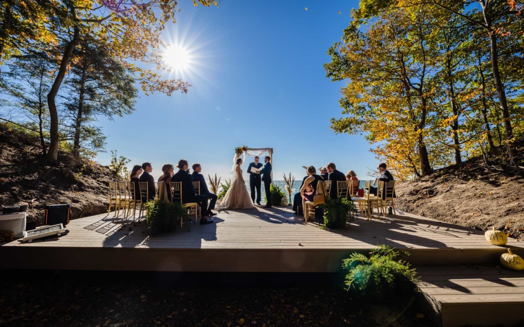 Wedding Overlooking Lake Michigan | Whitehall MI